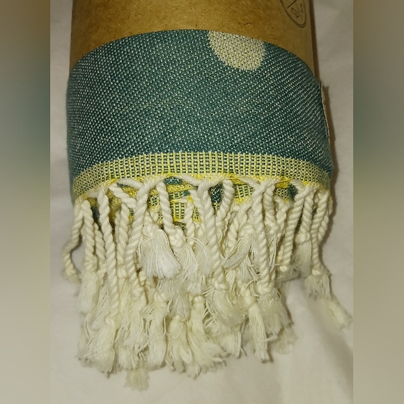 Organic Cotton Sand Cloud Beach Towel Thin Lightweight Plumeria - Picture 4 of 8